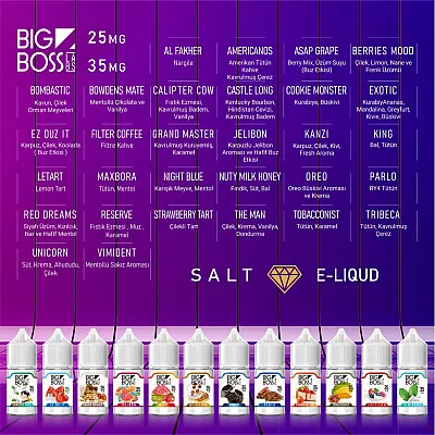 5 Adet 30 ml Big Boss Salt Likit Kampanyası