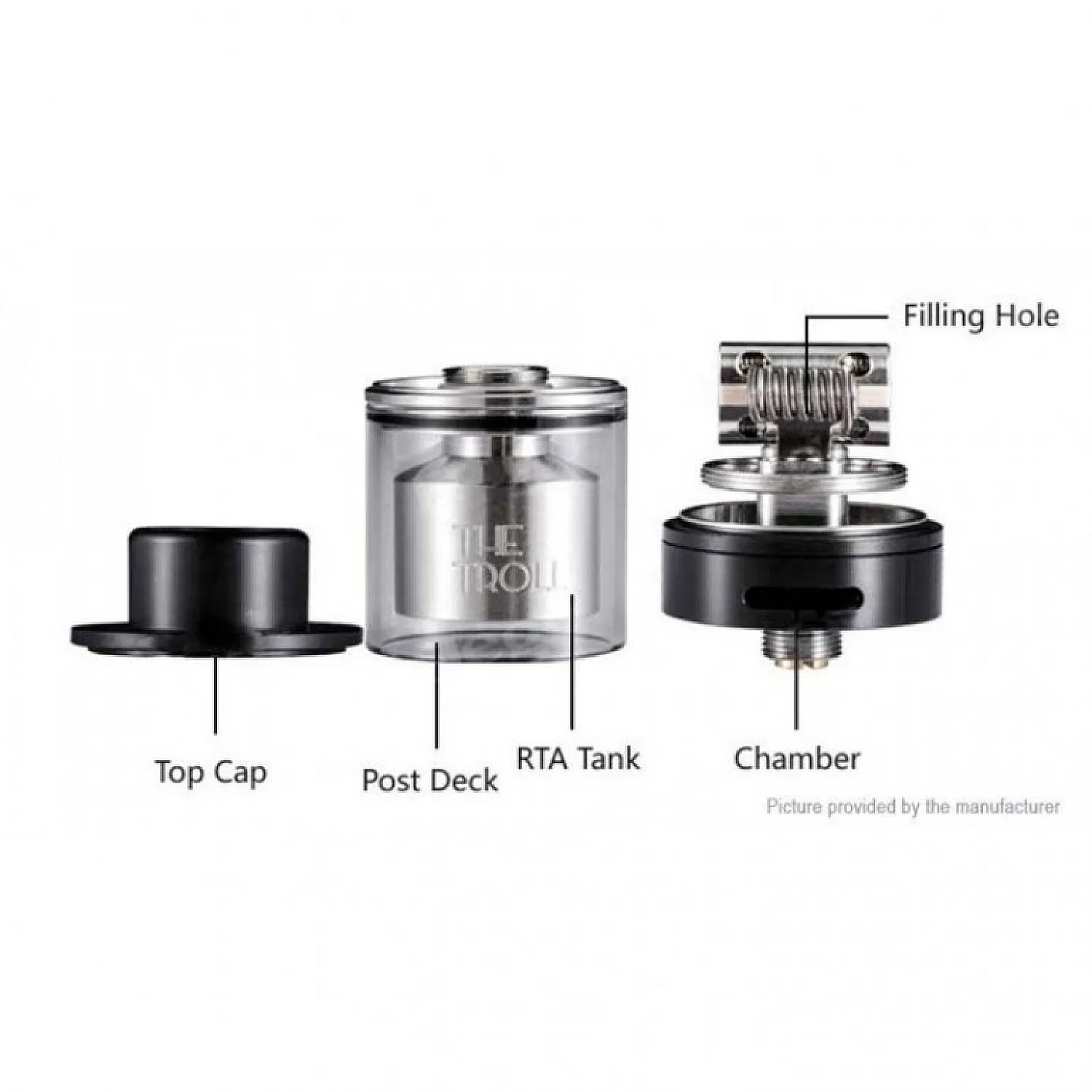 Wotofo The Troll RTA Elektronik Sigara Atomizer - En Uygun Fiyatlı Orijinal Ürün